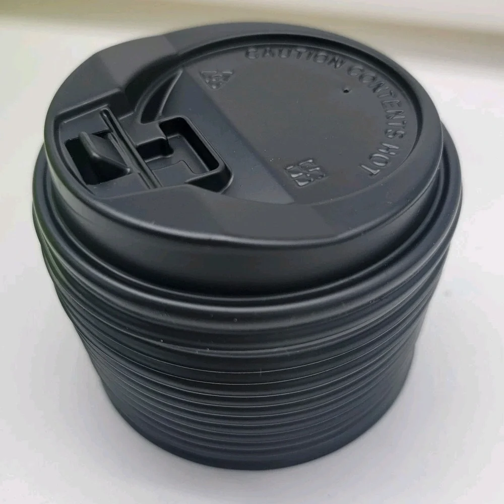 Lot of 300 12 oz Glad Disposable Paper Cups Coffee Cold/Hot Coffee Tea Lids NEW!
